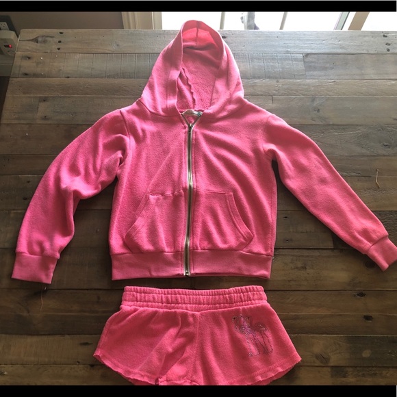 matching shorts and hoodie